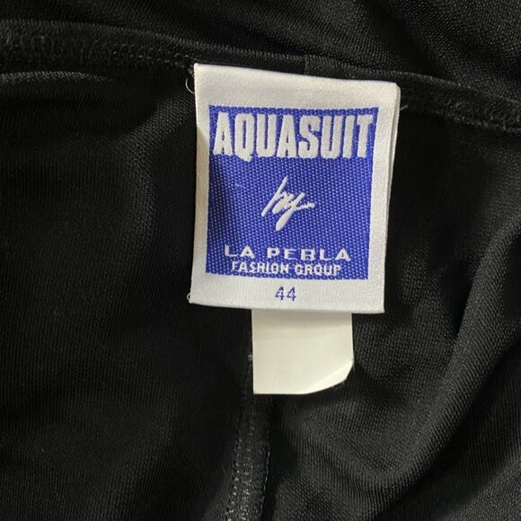 Vintage Aquasuit by La Perla Maxi Swimsuit Cover Up Dress Wrap Robe US size 8 - Picture 2 of 14